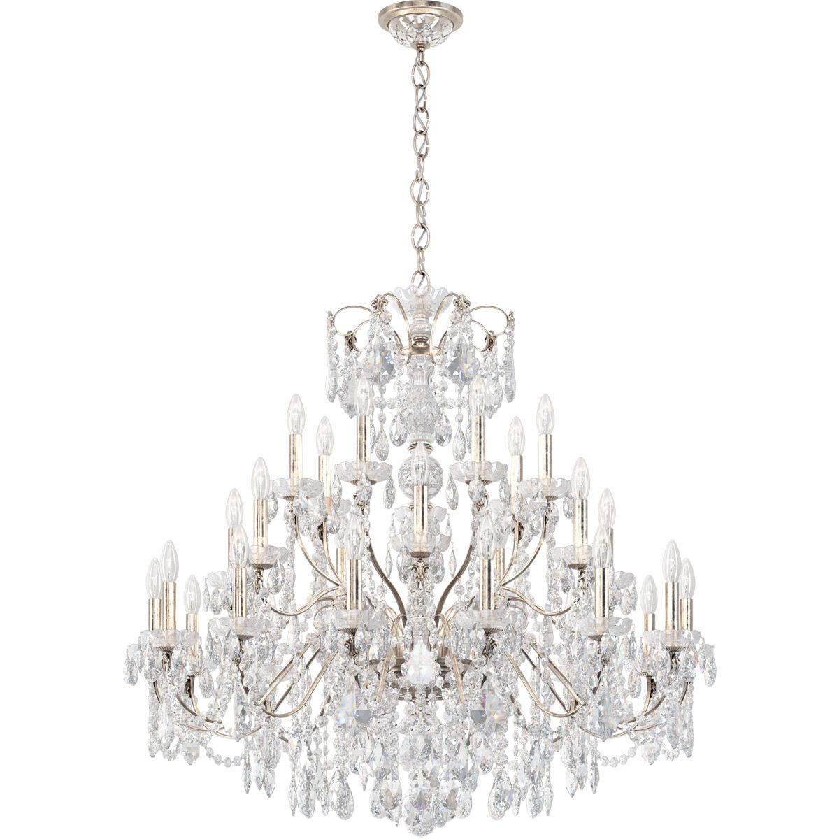 Riviko Regal Cascade Round Chandelier - Background Shot