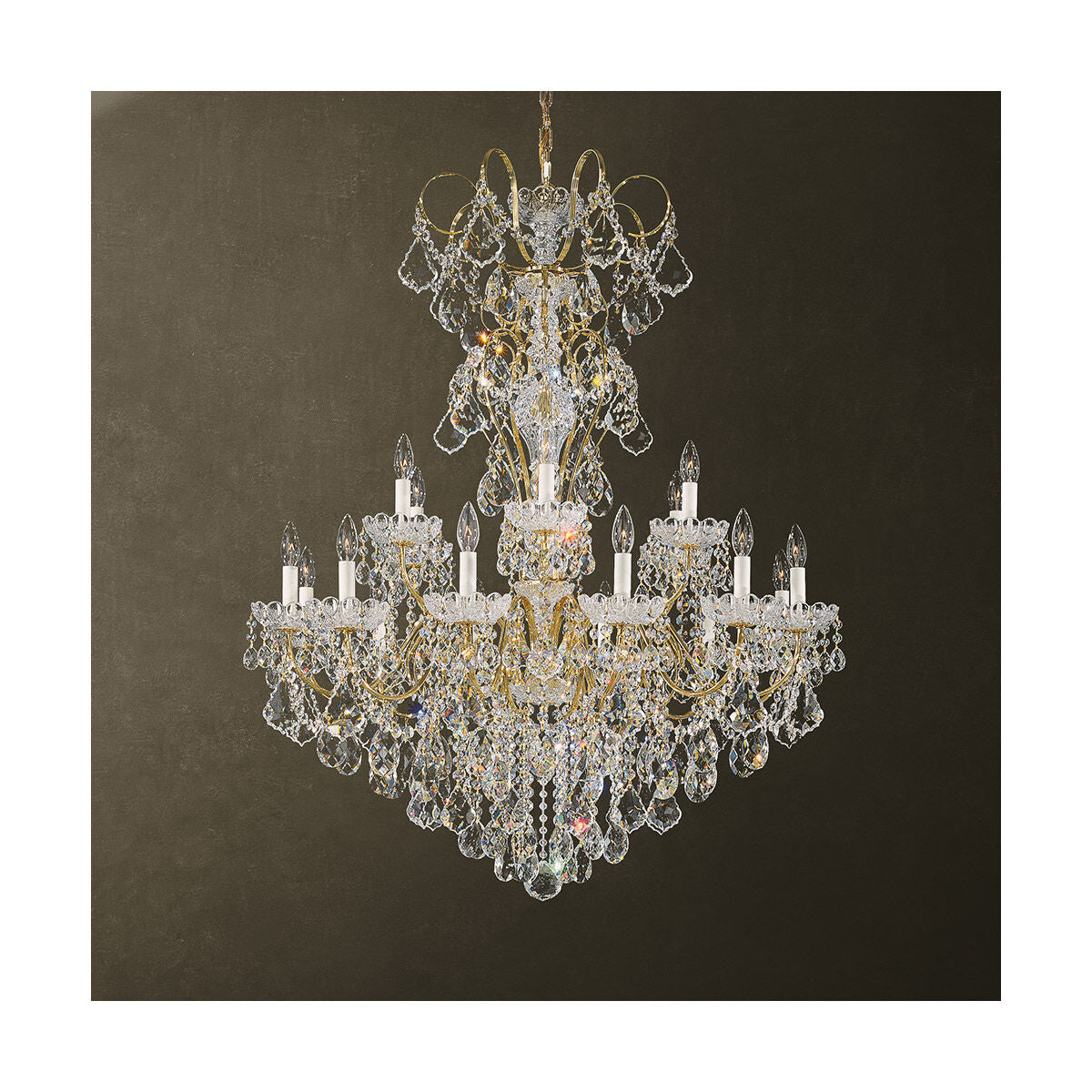 Riviko Grand Fleur-de-Lys Chandelier 36" - American ballroom or formal entertaining space