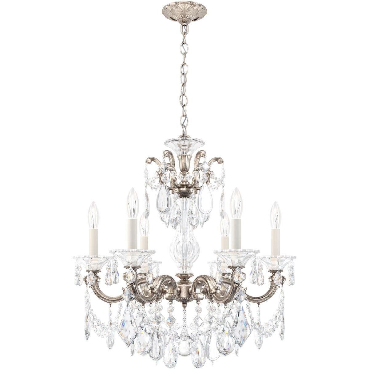 Riviko Heirloom Gold Rococo Grand Chandelier 23" - Background Shot