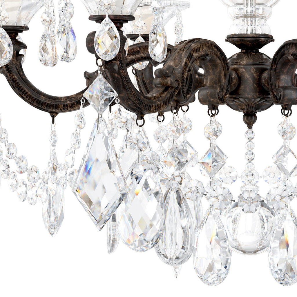 Riviko Heirloom Gold Rococo Grand Chandelier 23" - Background Shot