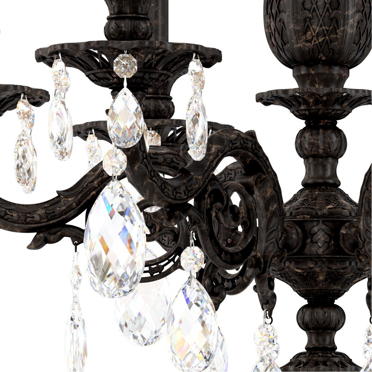 Riviko Regal Grandeur 6-Light Chandelier 24" - Background Shot