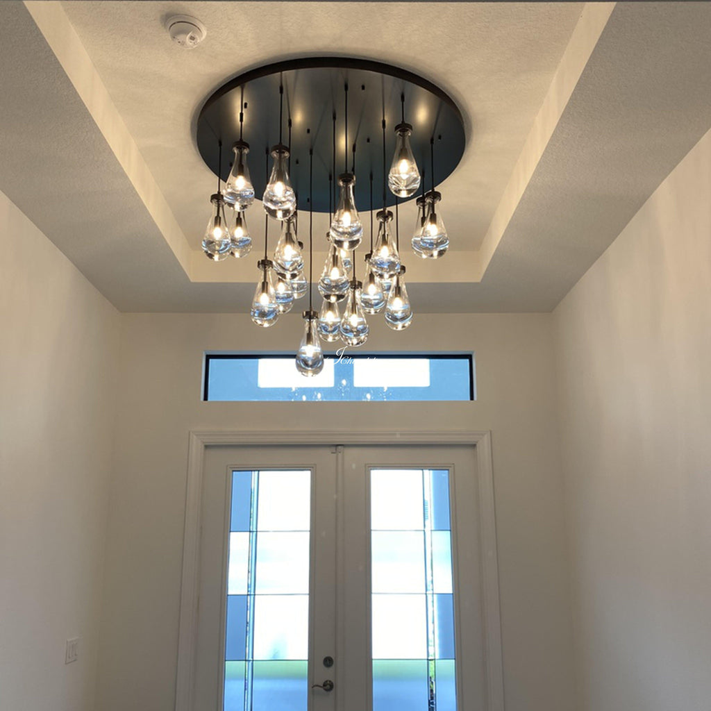 Soltaire Raindrops Round Chandelier