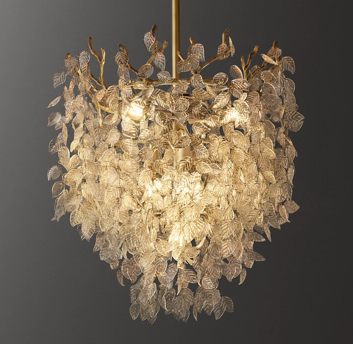 Riviko Veridian Bloom Glass Branch Chandelier - Background Shot