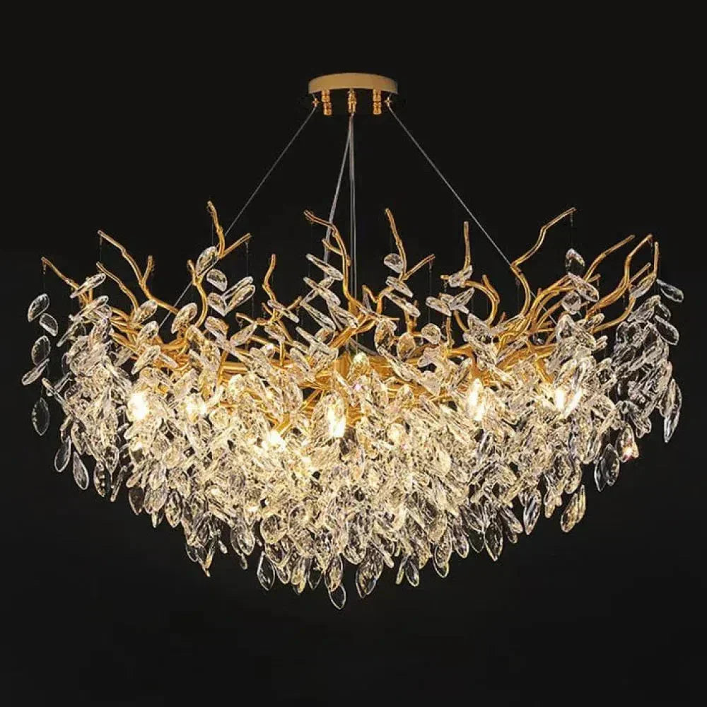 Riviko Aura Branch Crystal Chandelier - American ballroom or formal entertaining space