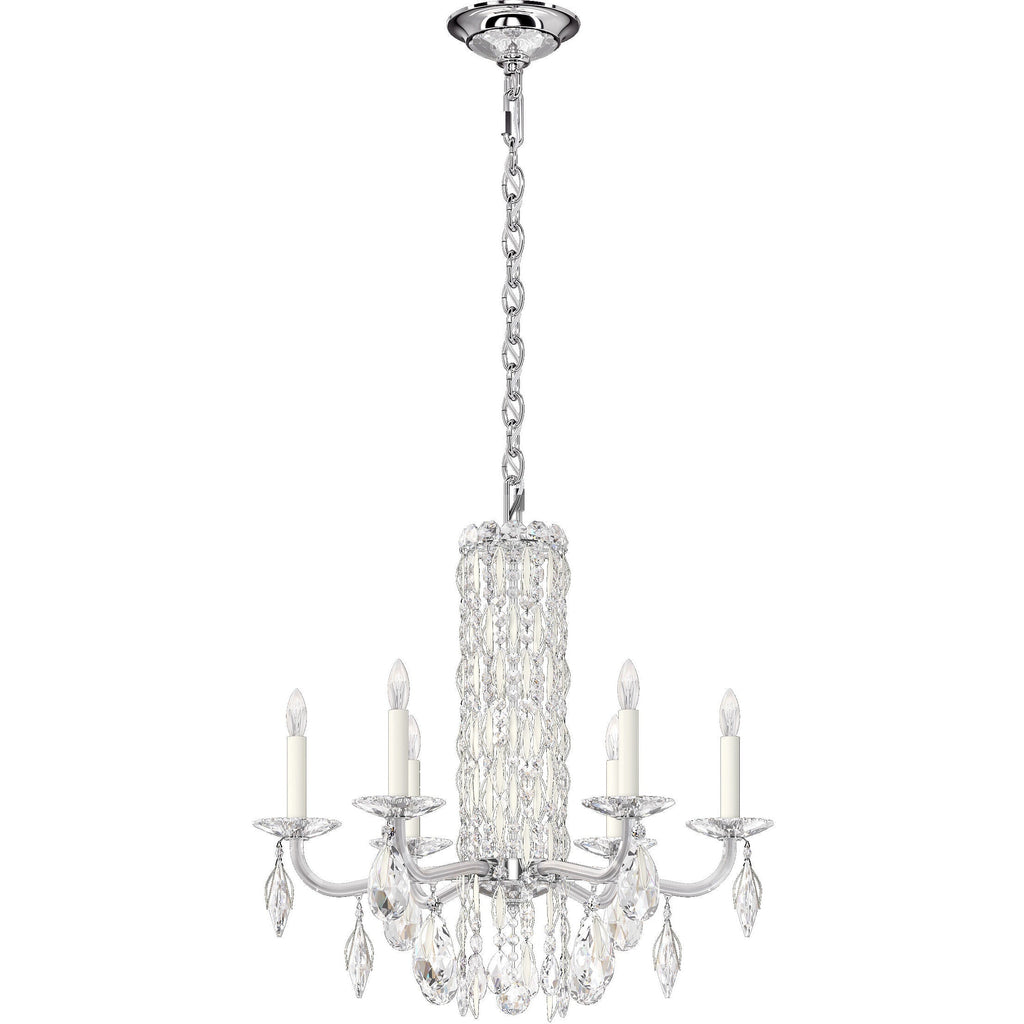 Riviko Radiant Cascade 6-Light Crystal Chandelier - Background Shot