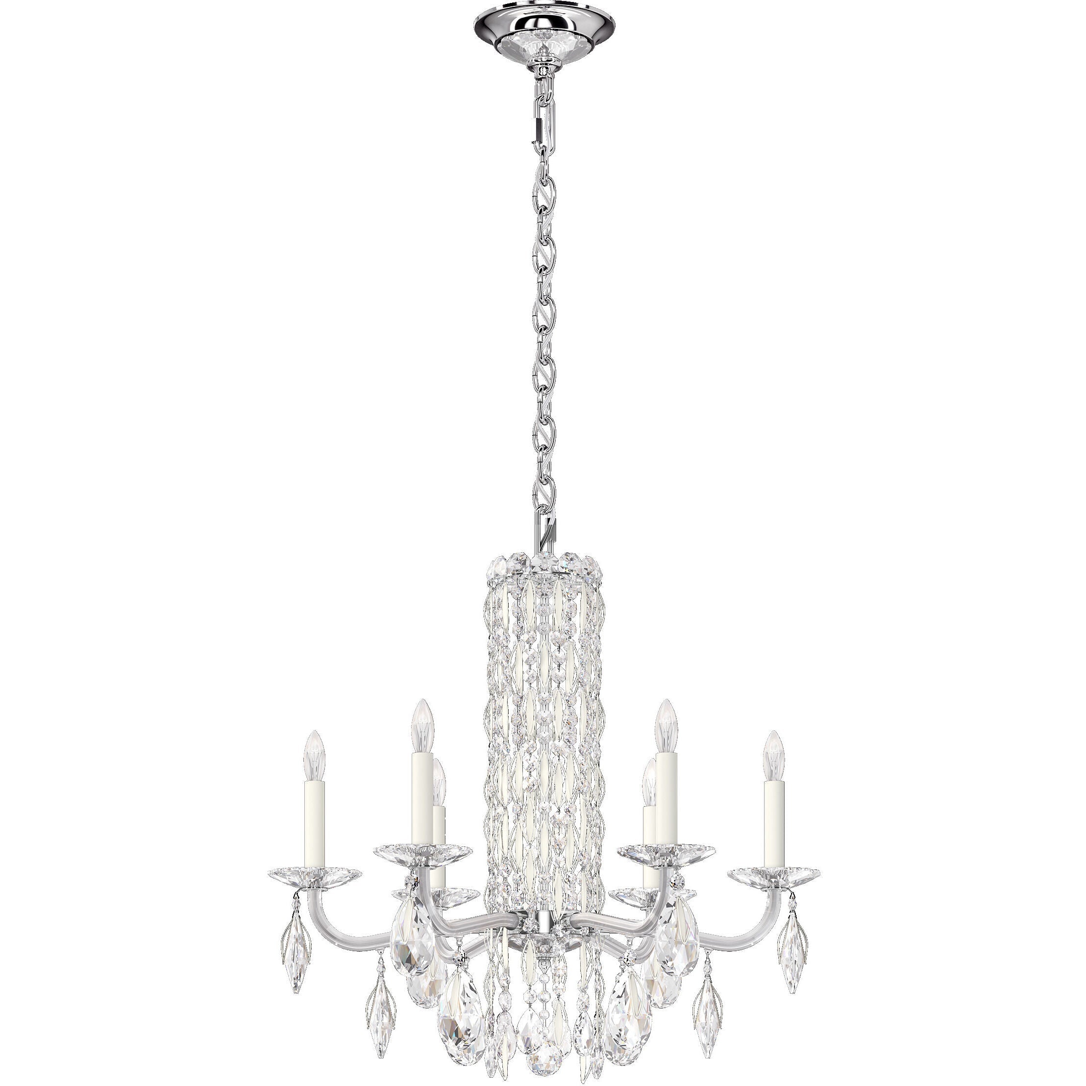 Riviko Radiant Cascade 6-Light Crystal Chandelier - Background Shot