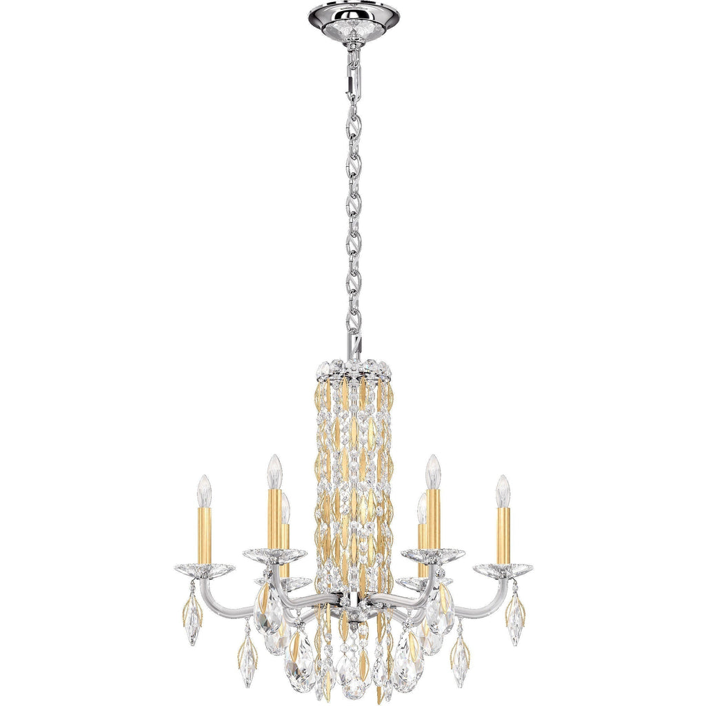 Riviko Radiant Cascade 6-Light Crystal Chandelier - Background Shot