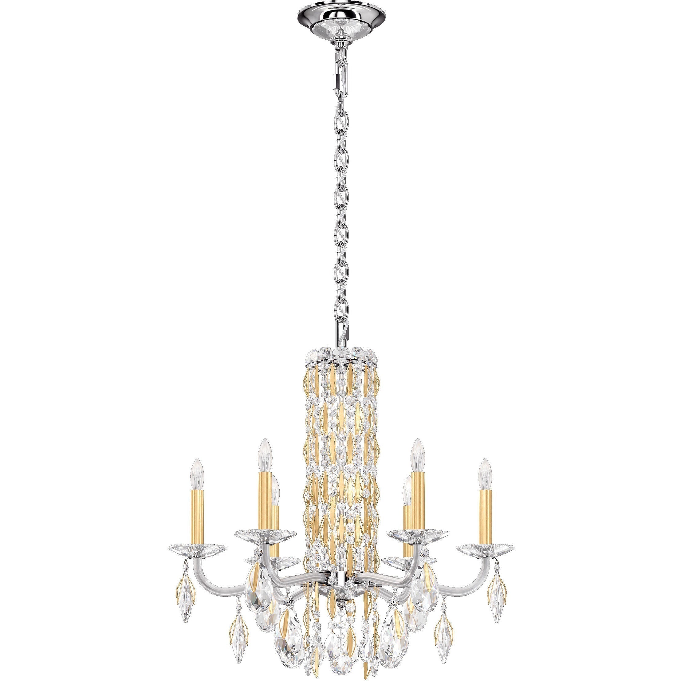 Riviko Radiant Cascade 6-Light Crystal Chandelier - Background Shot