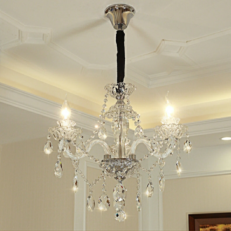 Riviko Veridian Grandeur Crystal Chandelier - Background Shot