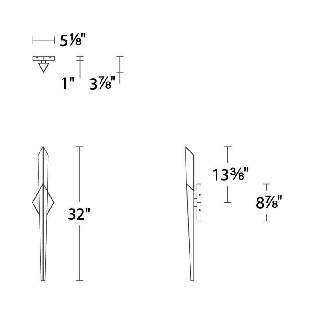 Riviko Radiant Saber LED Wall Sconce - Background Shot