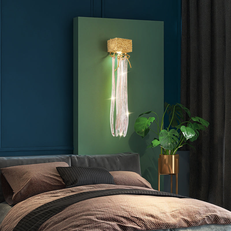 Slade Modern Branch Crystal Wall Sconce For Bedroom