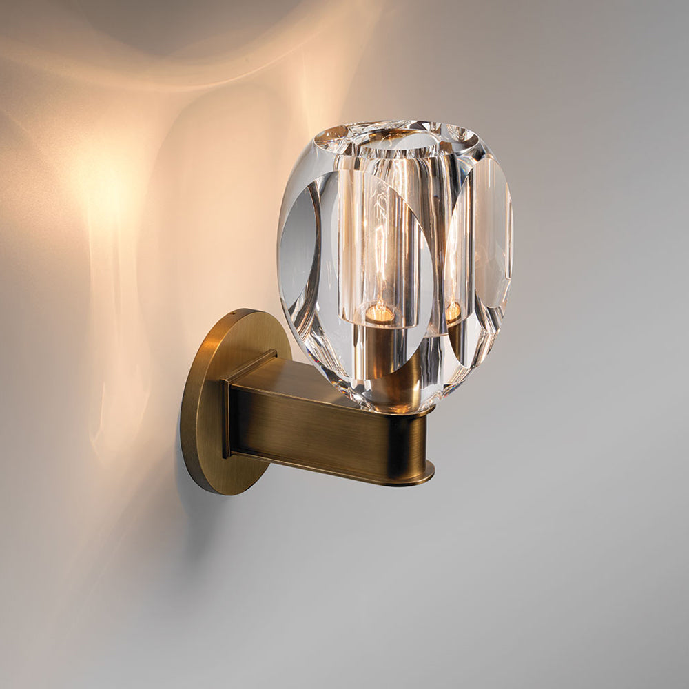 Riviko Canson Modern Crystal Bedroom Wall Sconces - Background Shot