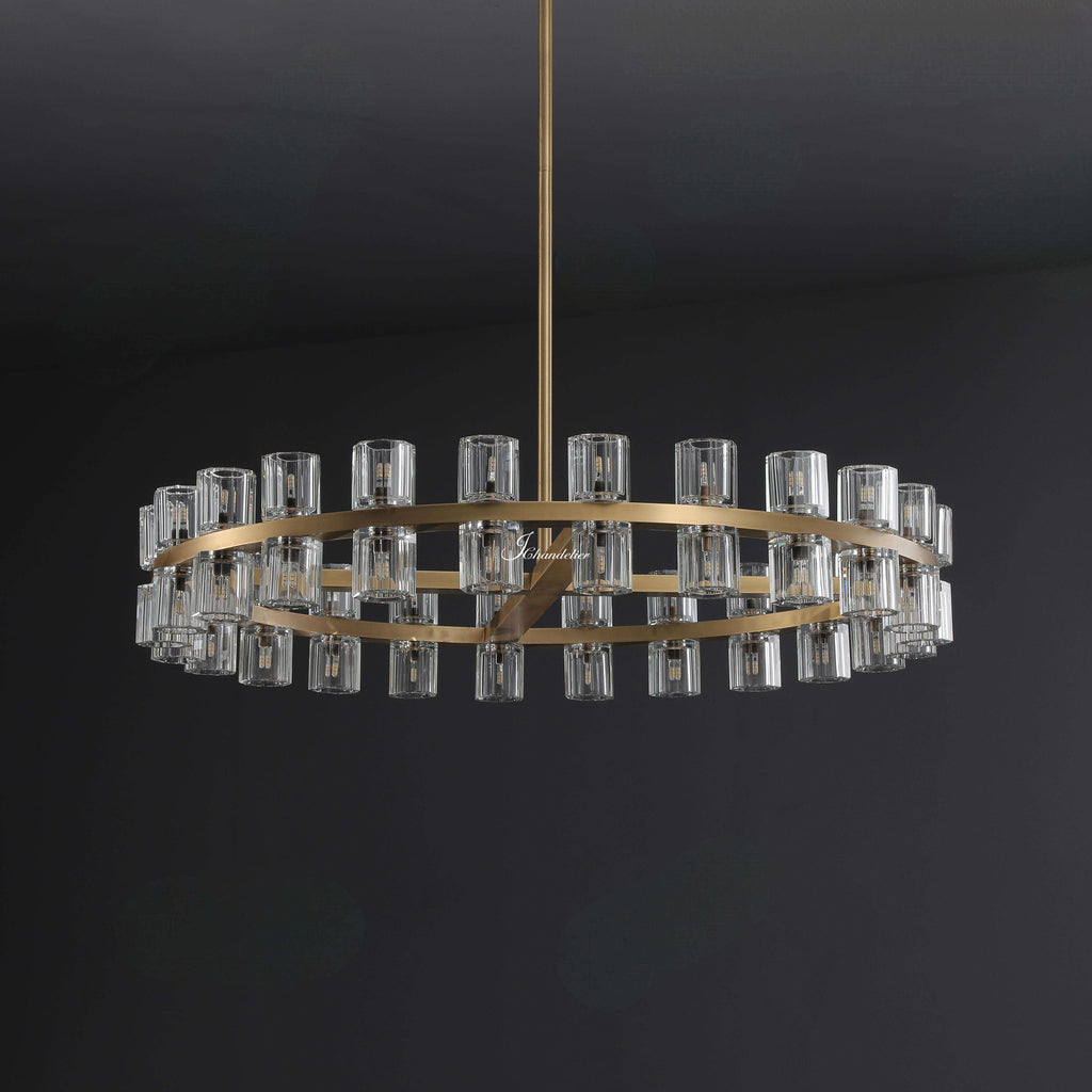 Arcachen Crystal Round Chandelier 36", 48"