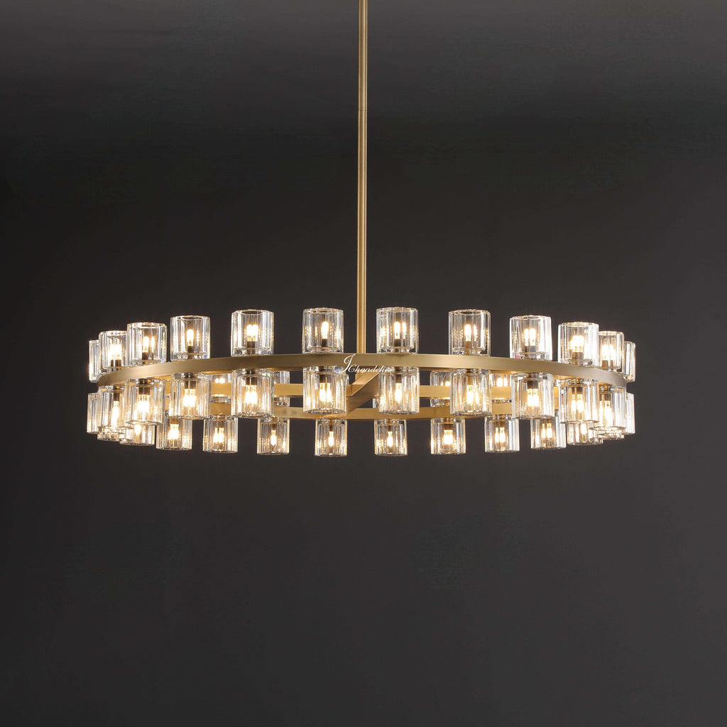 Arcachen Crystal Round Chandelier 36", 48"