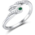 Women’s 925 Sterling Silver Infinity Birthstone Open Ring